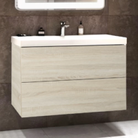 База под раковину подвесная с двумя выкатными ящиками, 900x450x550, AM-Verona-Push-900-2C-SO-RS-TS