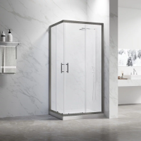Душевой угол раздвижной RV27GM-8080-01-C8 800x800x1900 Цвет профиля Оружейная сталь Стекло Прозрачное Veconi