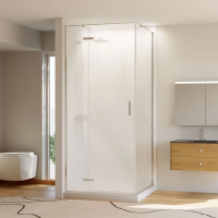 Душевой угол раздвижной прямоугольный RV073R/L-12090-06-C4 1200х900х1950 Цвет профиля Хром Стекло Дождь Veconi