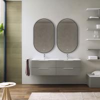 Зеркало LED с чёрной окантовкой, 3Д овальное VLM-3AU900B-2 500х900 VINCEA