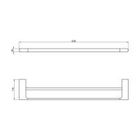 Полотенцедержатель двойной Timo Luiro 18456/03 черный