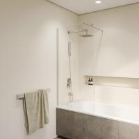 Шторка на ванну RGW SC-051  70*150 351105107-11 профиль Хром стекло Прозрачное 8 мм RGW