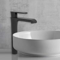 Смеситель для накладной раковины однорычажный, 35мм картдриж VBF-1E2MB цвет черный Vincea