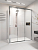 Душевой угол раздвижной 1100х1000x2000 цвет профиля Хром стекло прозрачное PR3/R-SP-110100-01-CH-C4 Premium Veconi