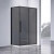 Душевой уголок квадратный/прямоугольный VSR-4SN8012CGB 1200x800x1950 профиль черный стекло тонированное VINCEA